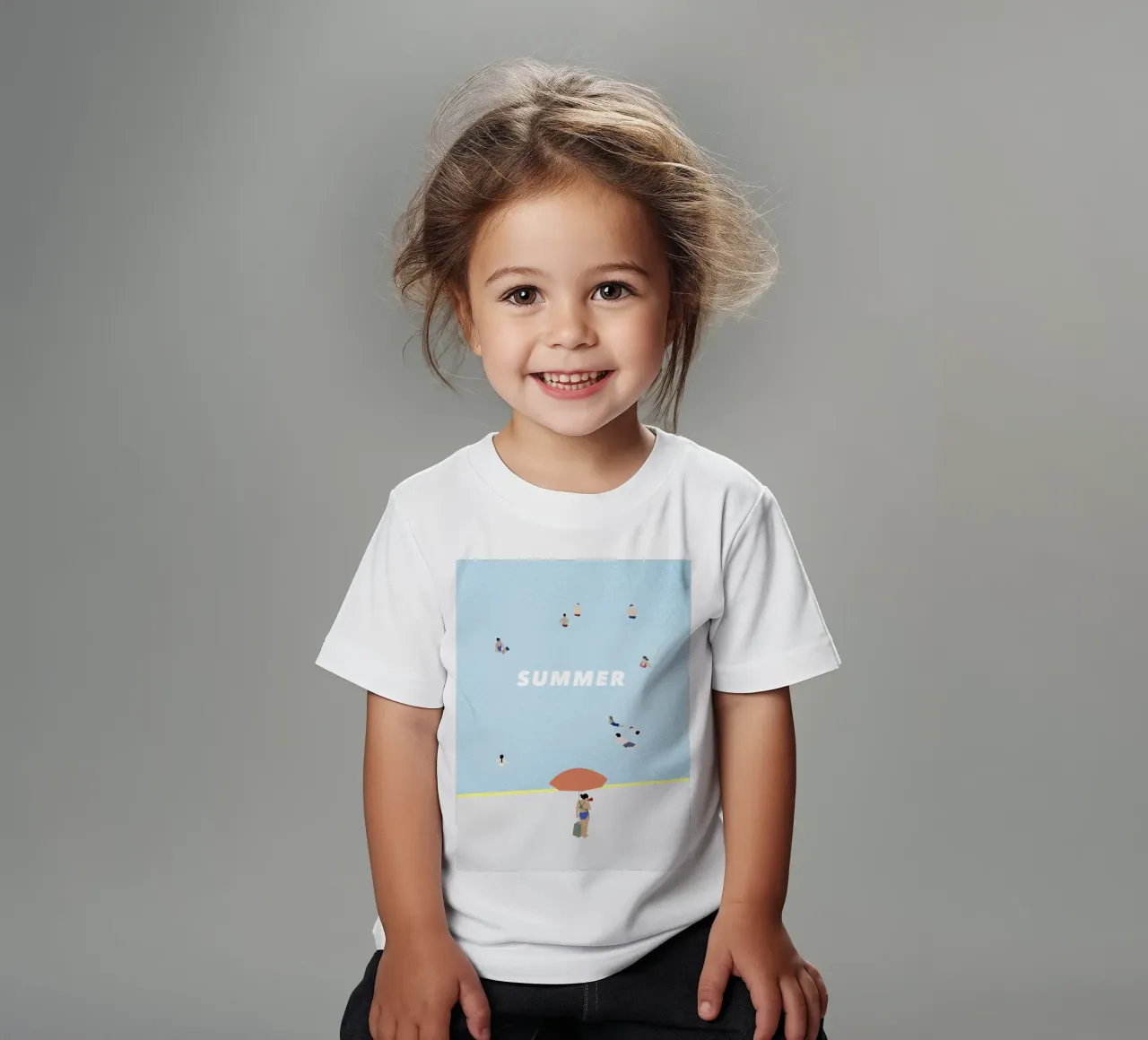 SUMMER POOL t-shirt bambini da natural neutral