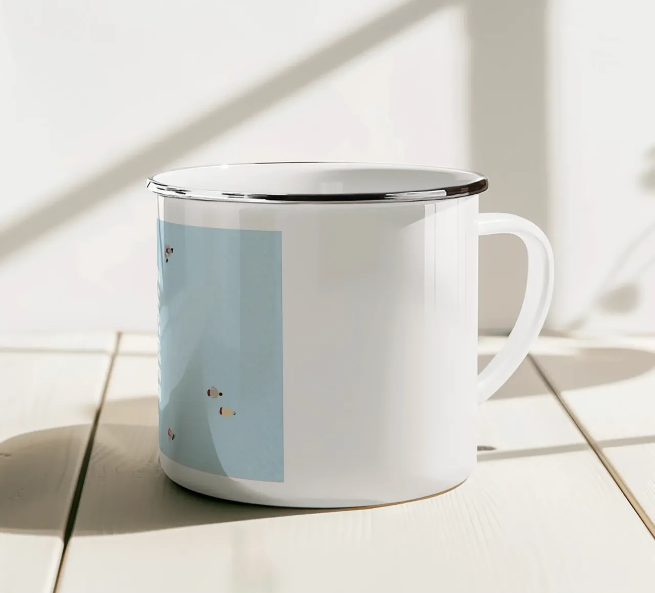 SUMMER POOL tazza in smalto da natural neutral