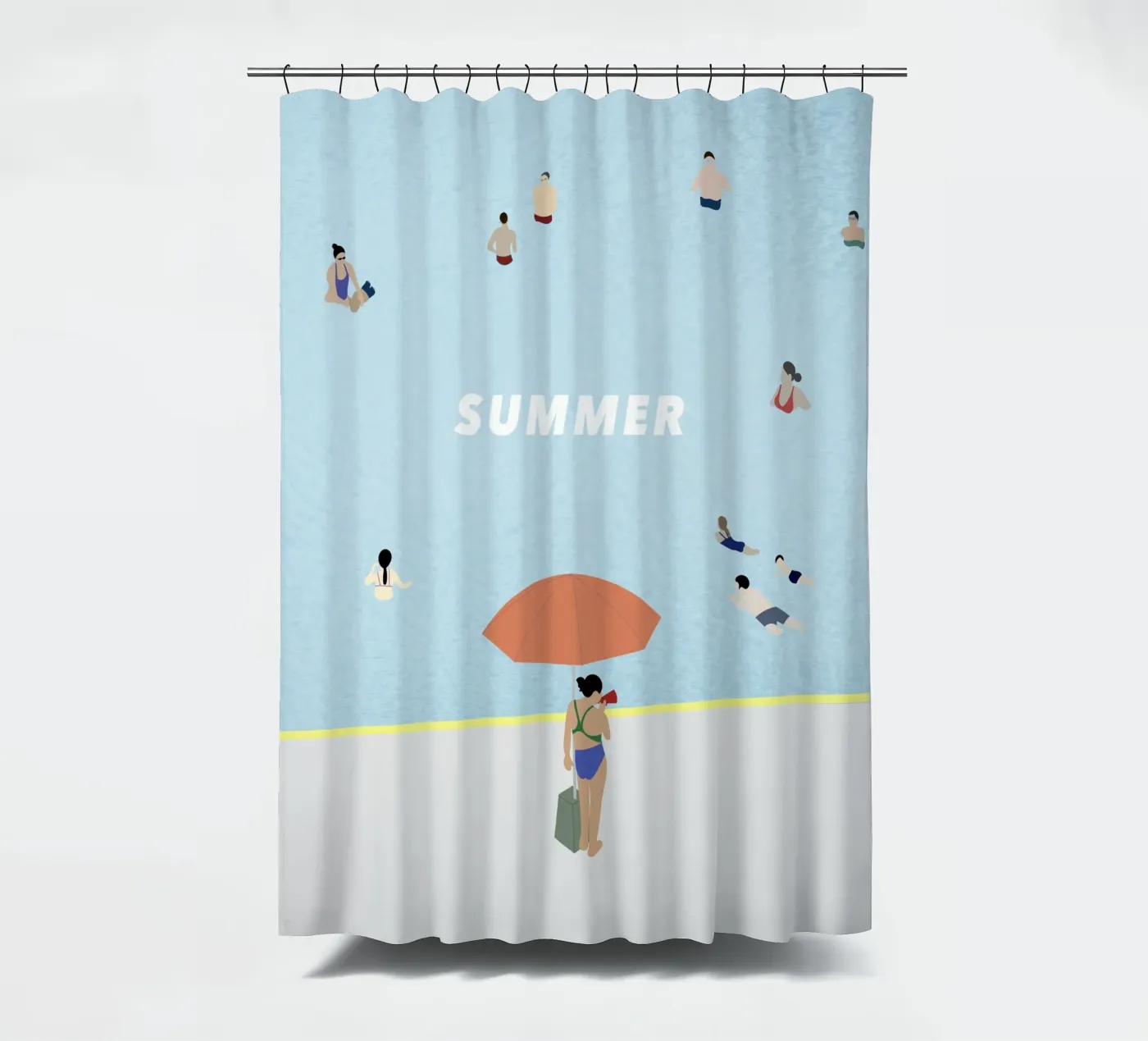 SUMMER POOL Duschvorhang von natural neutral