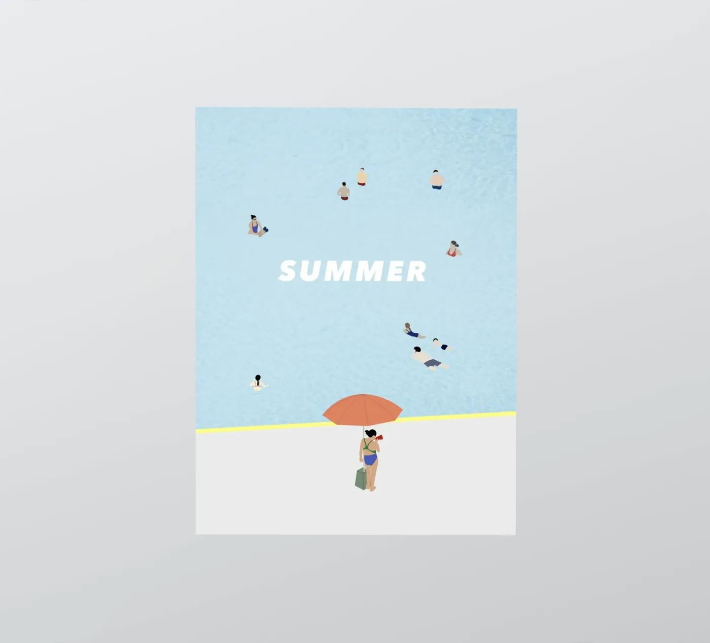 SUMMER POOL sticker by natural neutral