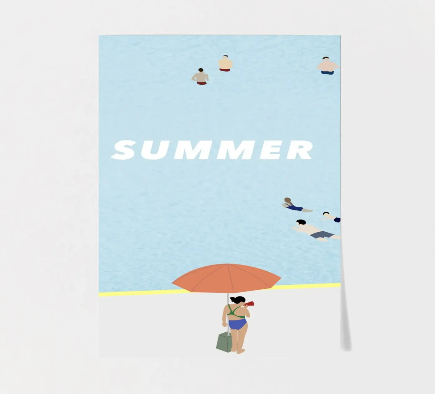 SUMMER POOL sticker sheet by natural neutral