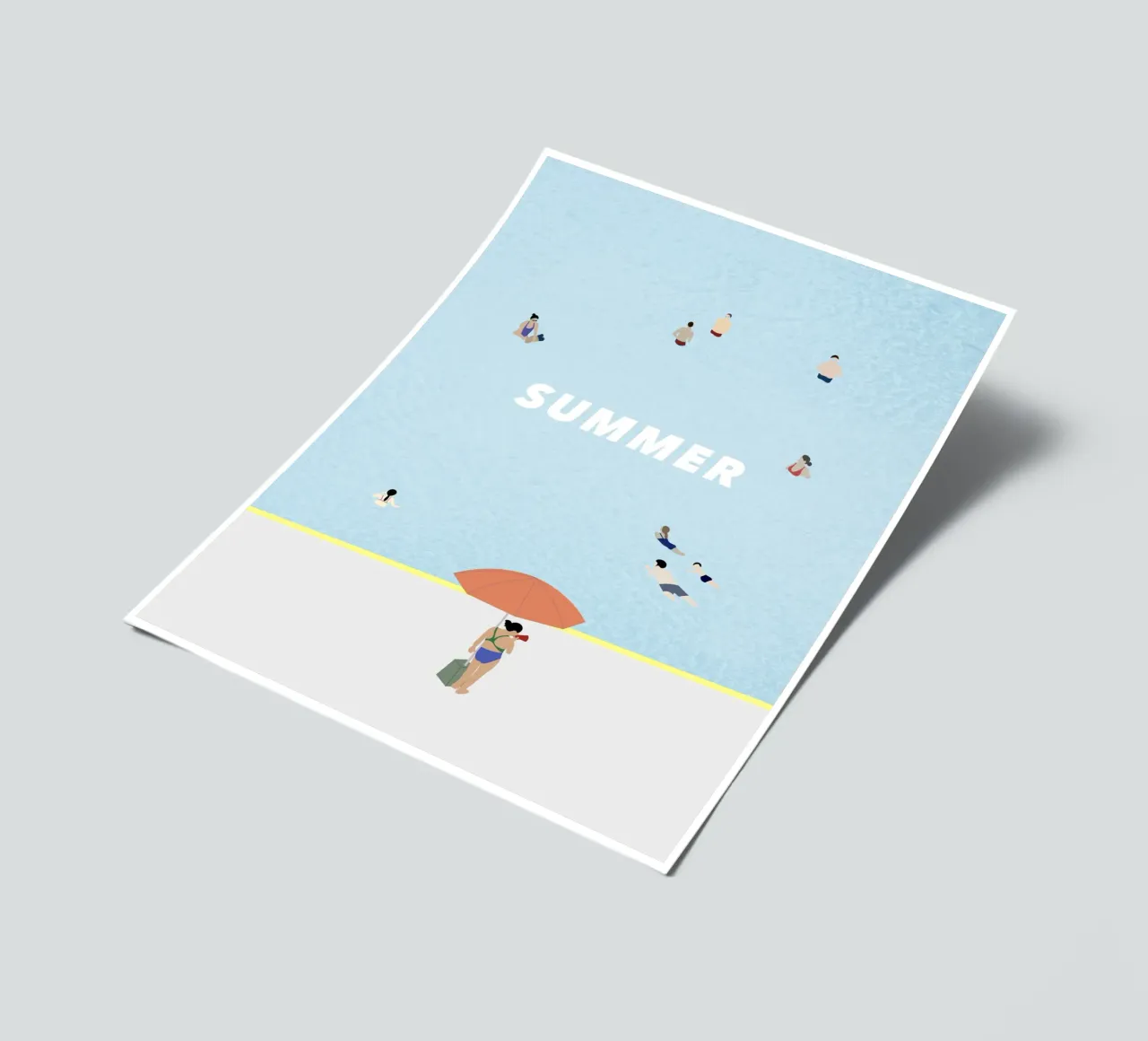 SUMMER POOL sticker sheet by natural neutral