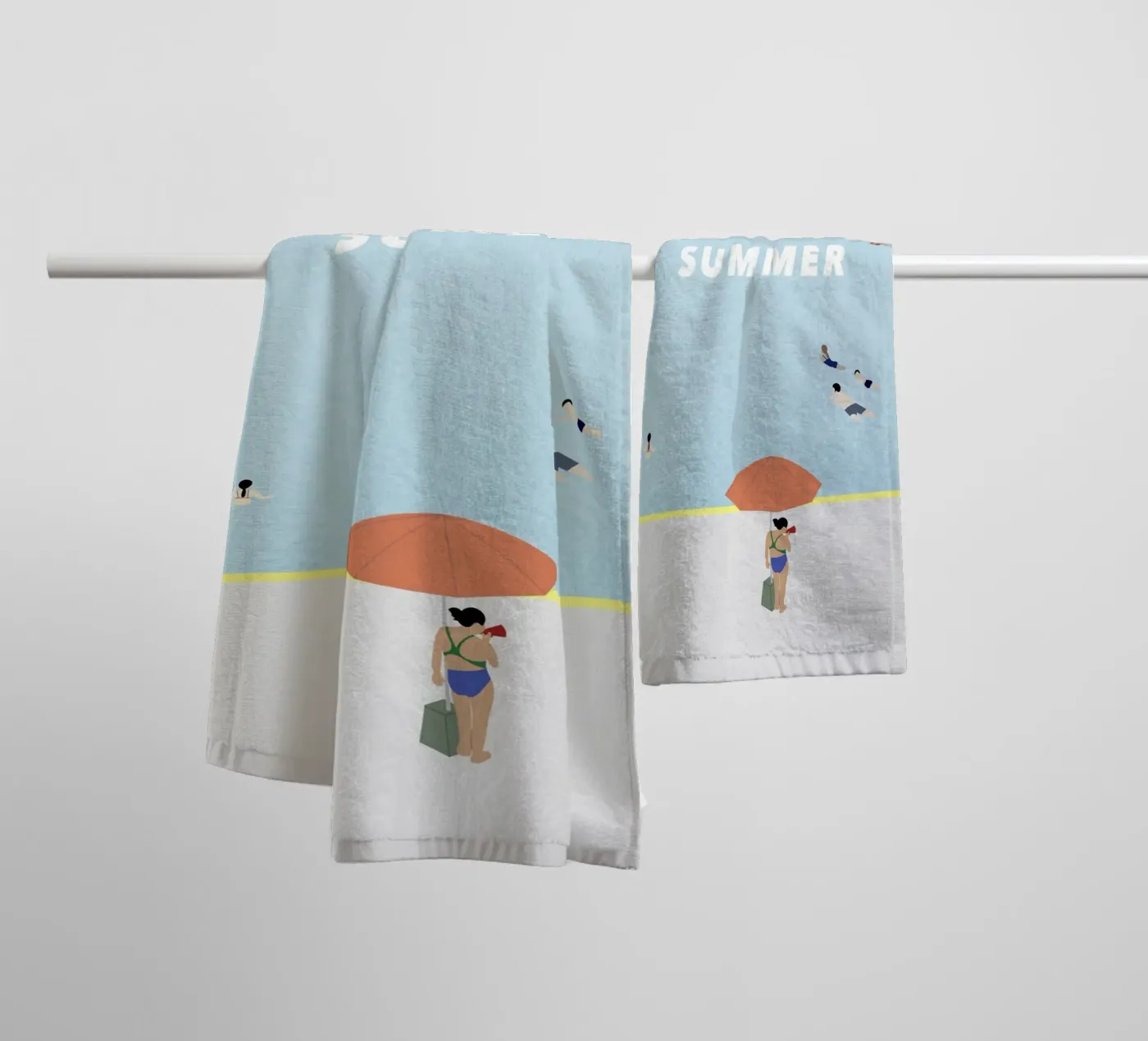 SUMMER POOL badhanddoek van natural neutral