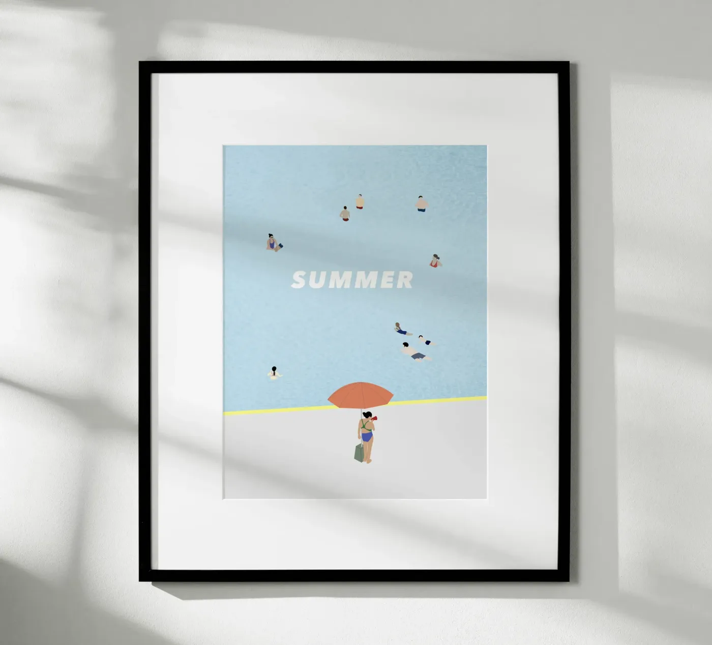 SUMMER POOL Poster von natural neutral
