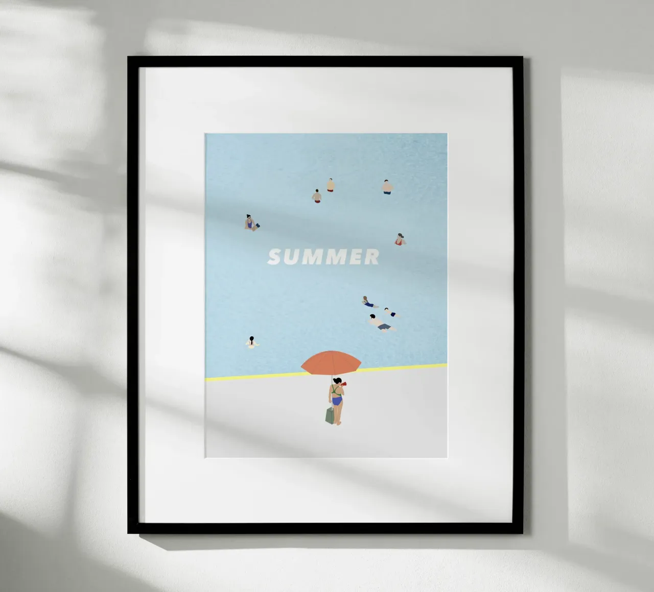 SUMMER POOL poster by natural neutral