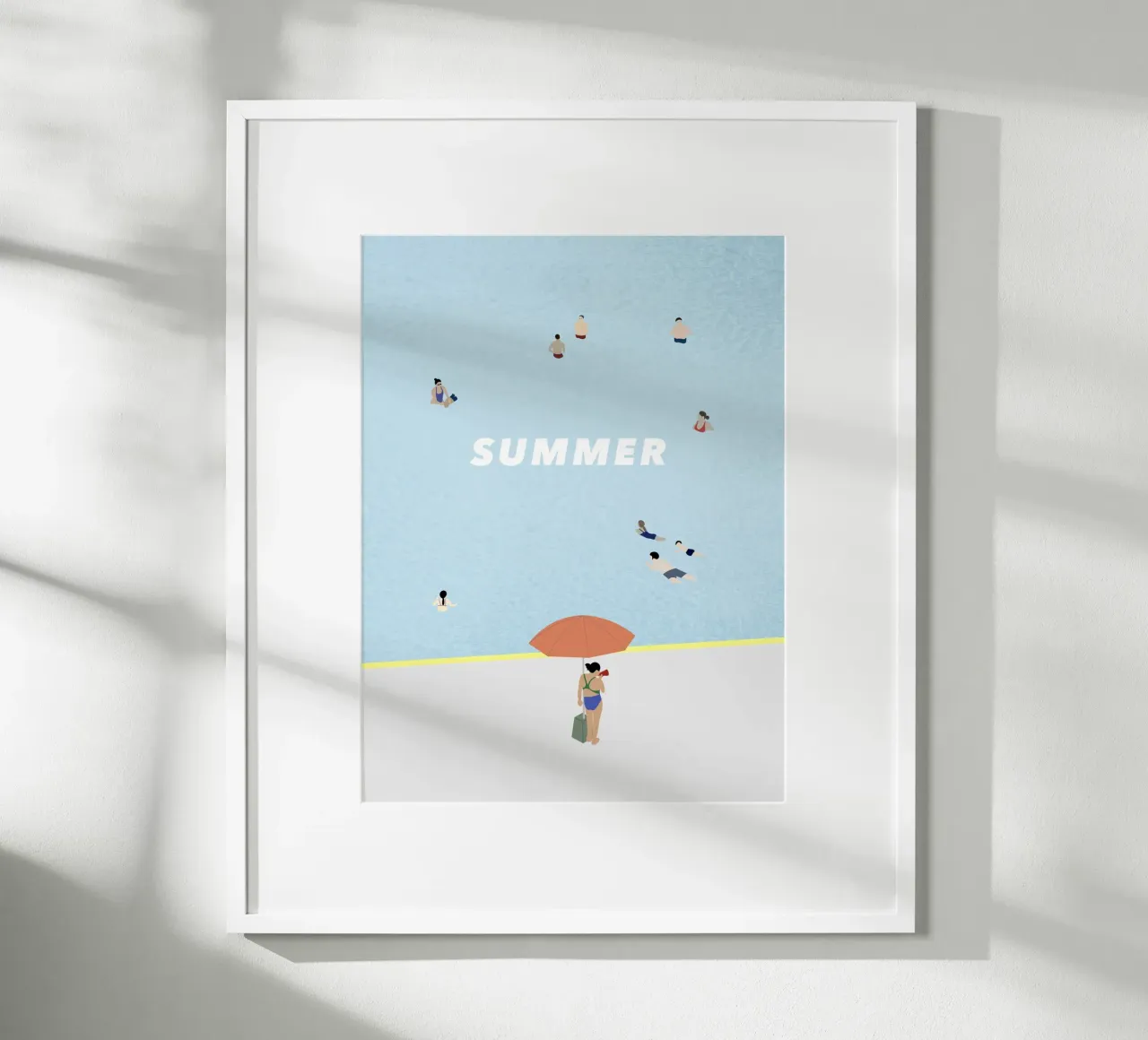 SUMMER POOL poster by natural neutral