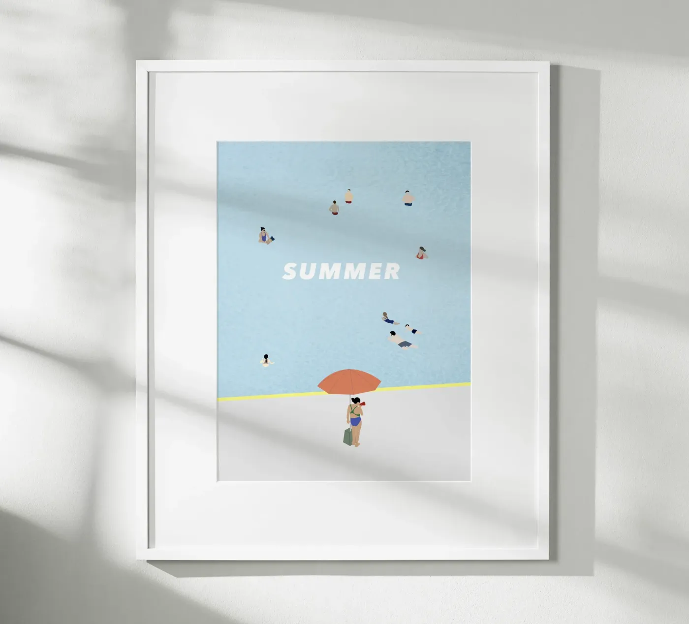 SUMMER POOL Poster von natural neutral