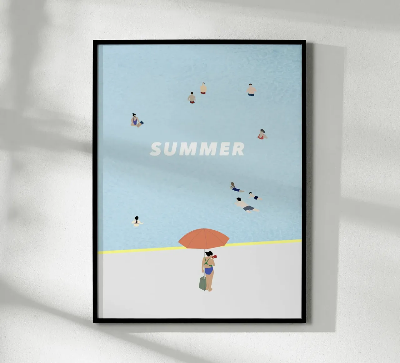 SUMMER POOL poster by natural neutral