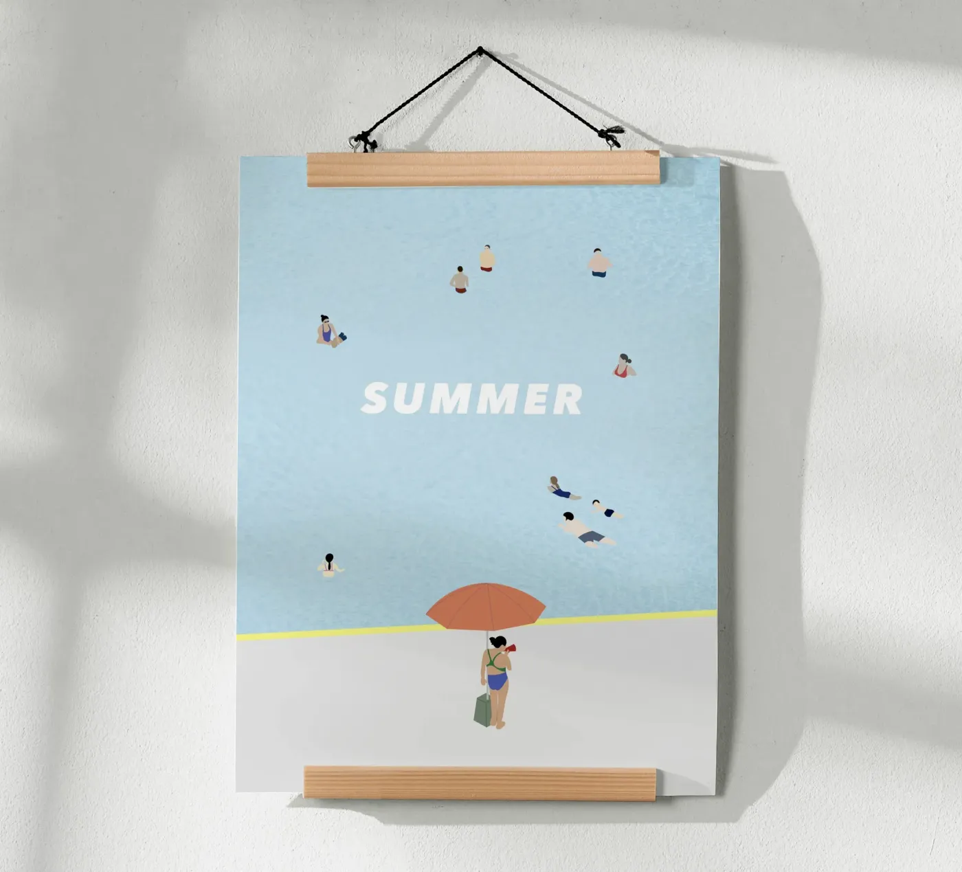 SUMMER POOL poster de natural neutral