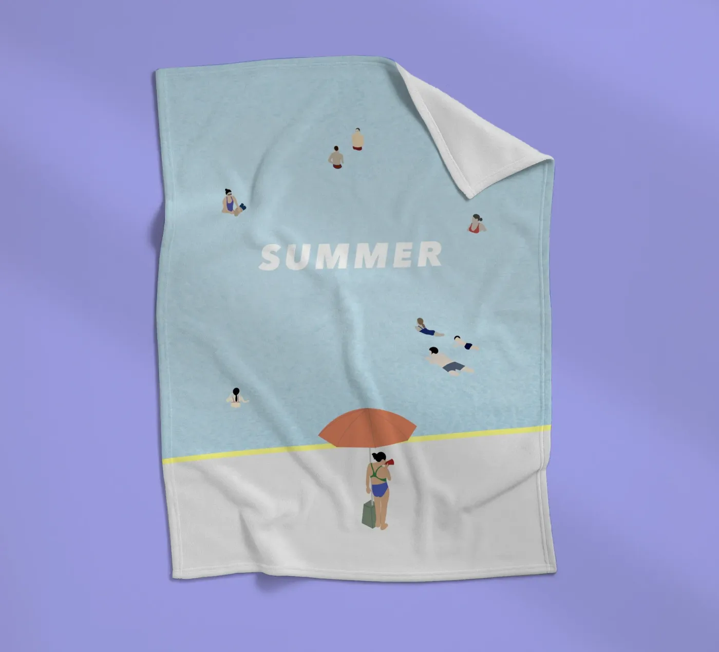 SUMMER POOL Fleecedecke von natural neutral