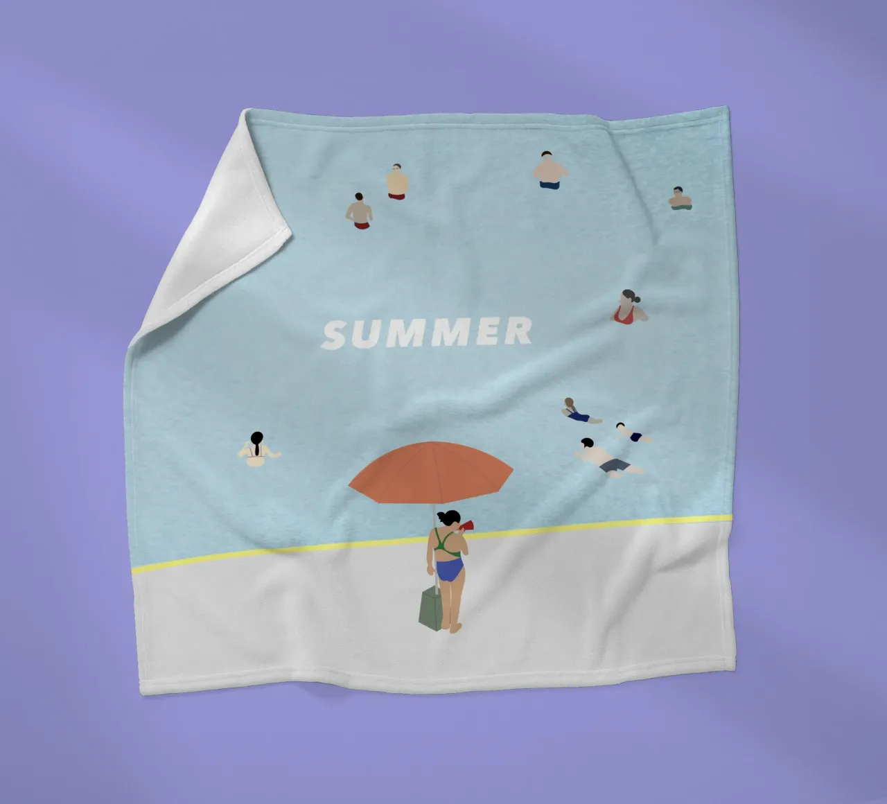 SUMMER POOL coperta in pile da natural neutral