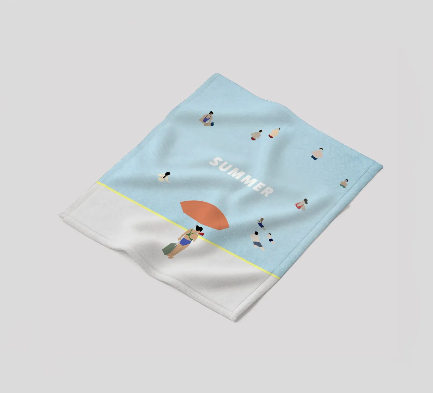 SUMMER POOL Fleecedecke von natural neutral