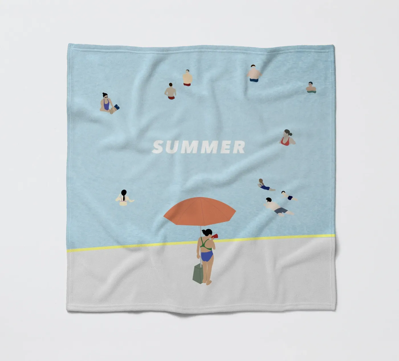 SUMMER POOL Fleecedecke von natural neutral