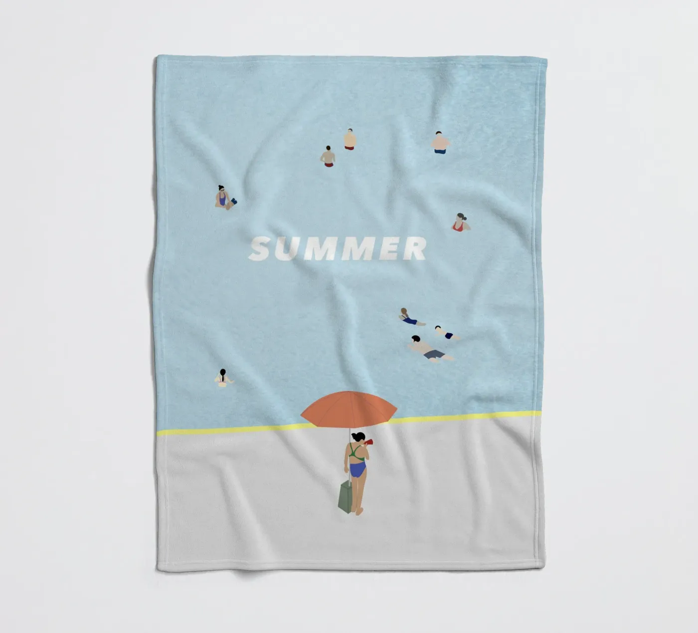 SUMMER POOL Fleecedecke von natural neutral