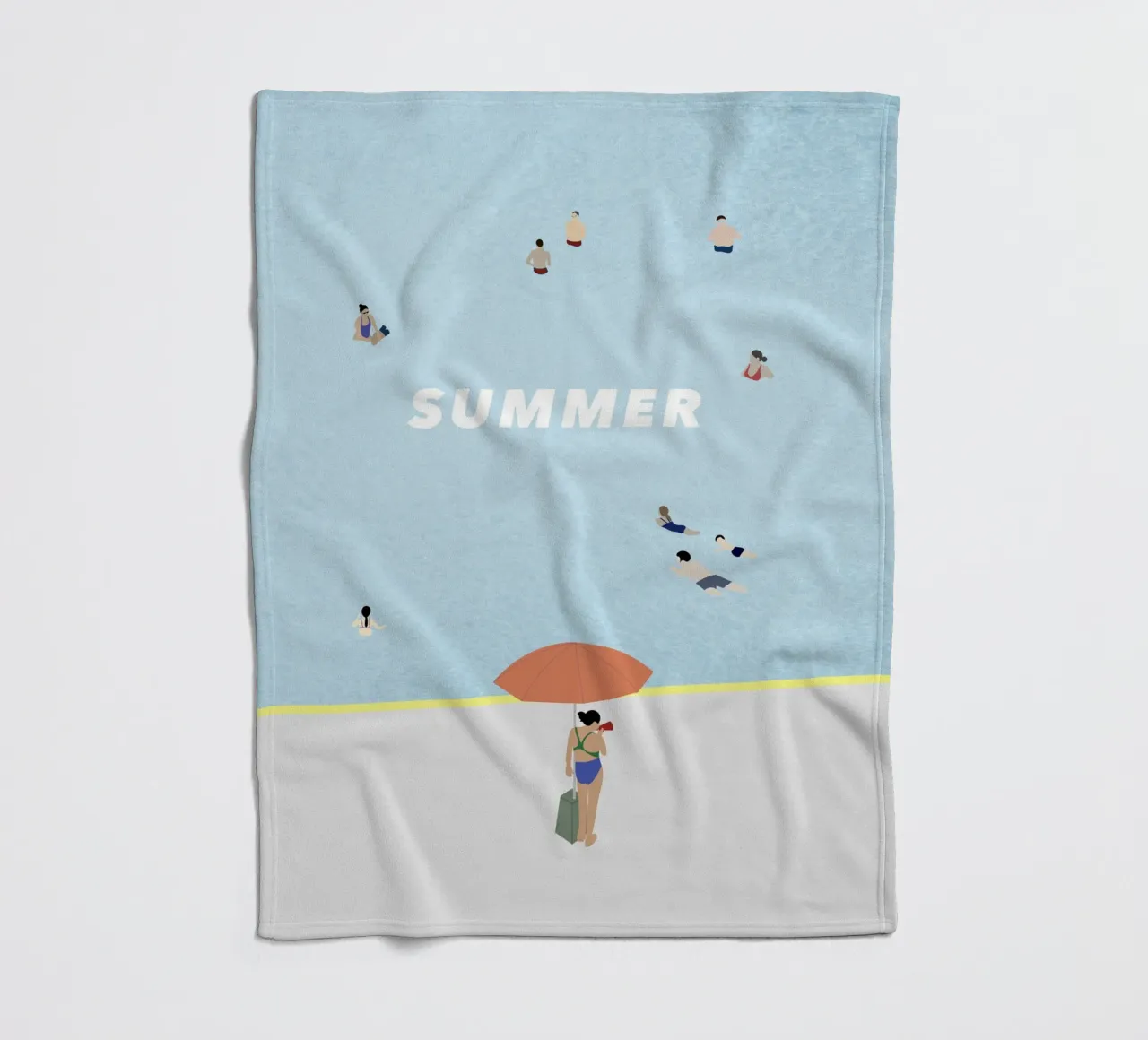 SUMMER POOL Fleecedecke von natural neutral