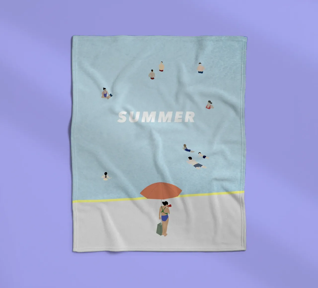 SUMMER POOL coperta in pile da natural neutral
