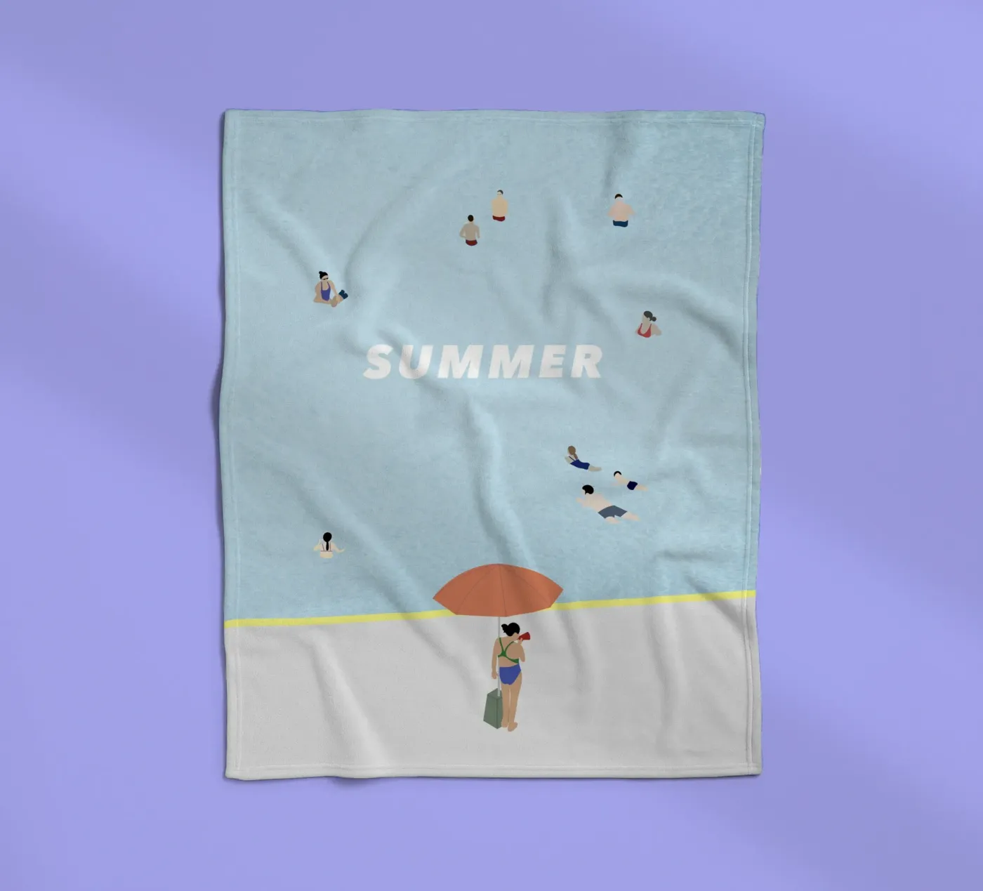 SUMMER POOL Fleecedecke von natural neutral