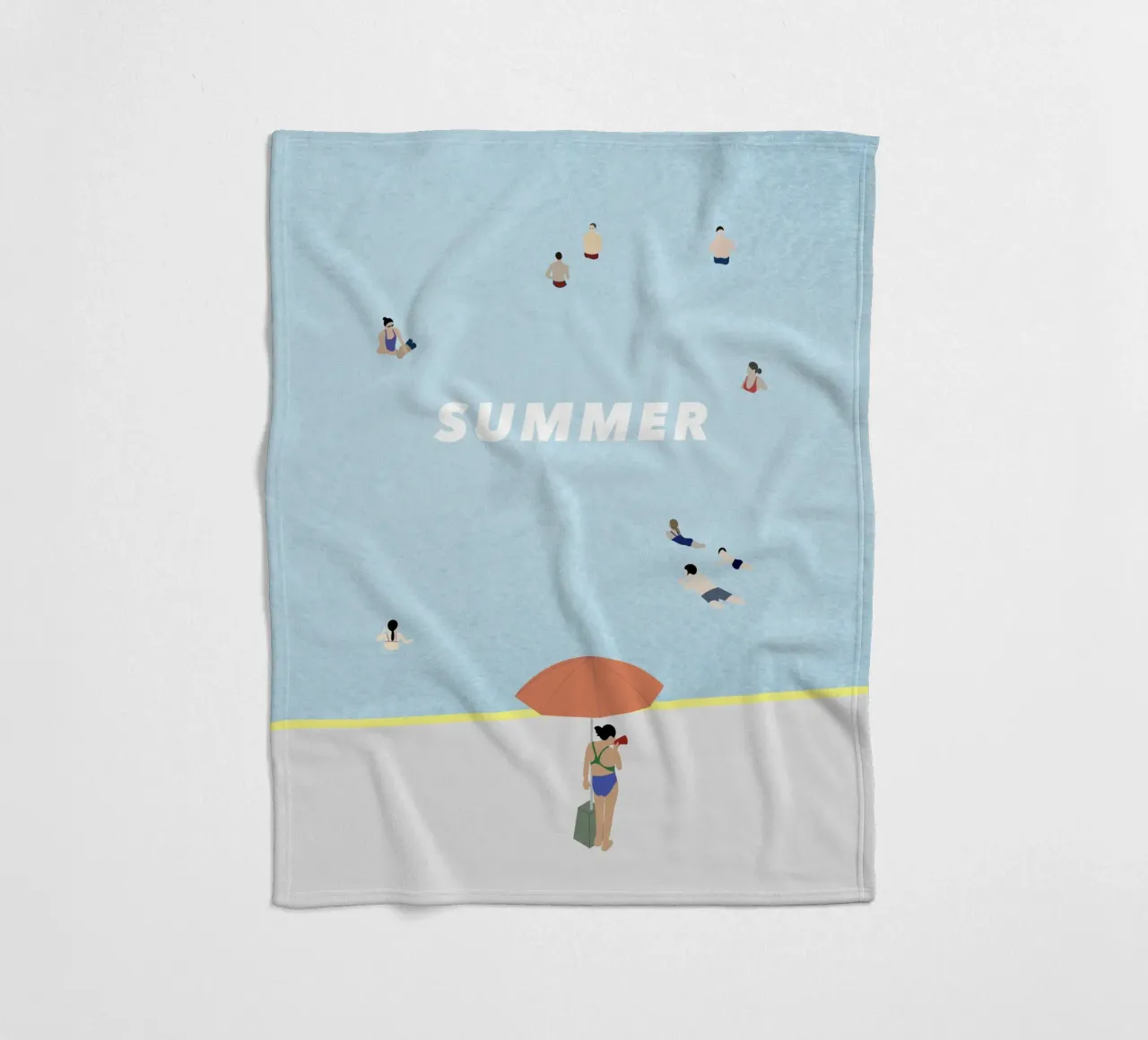 SUMMER POOL coperta in pile da natural neutral
