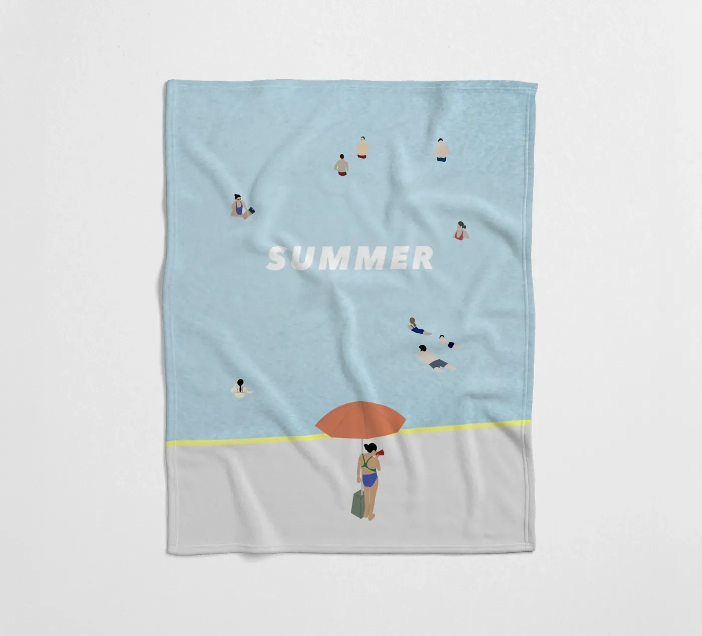 SUMMER POOL Fleecedecke von natural neutral