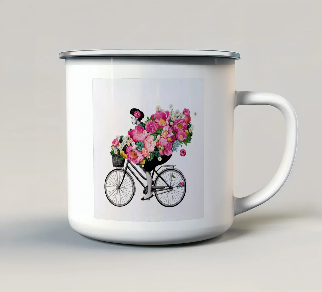 Floral tazza in smalto da Laura Graves