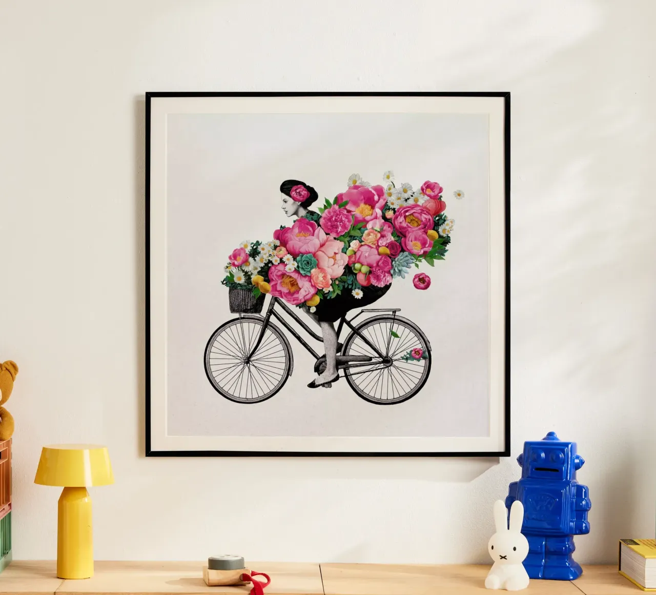 Floral poster con telaio in legno da Laura Graves