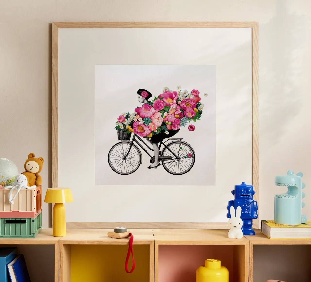 Floral poster con telaio in legno da Laura Graves