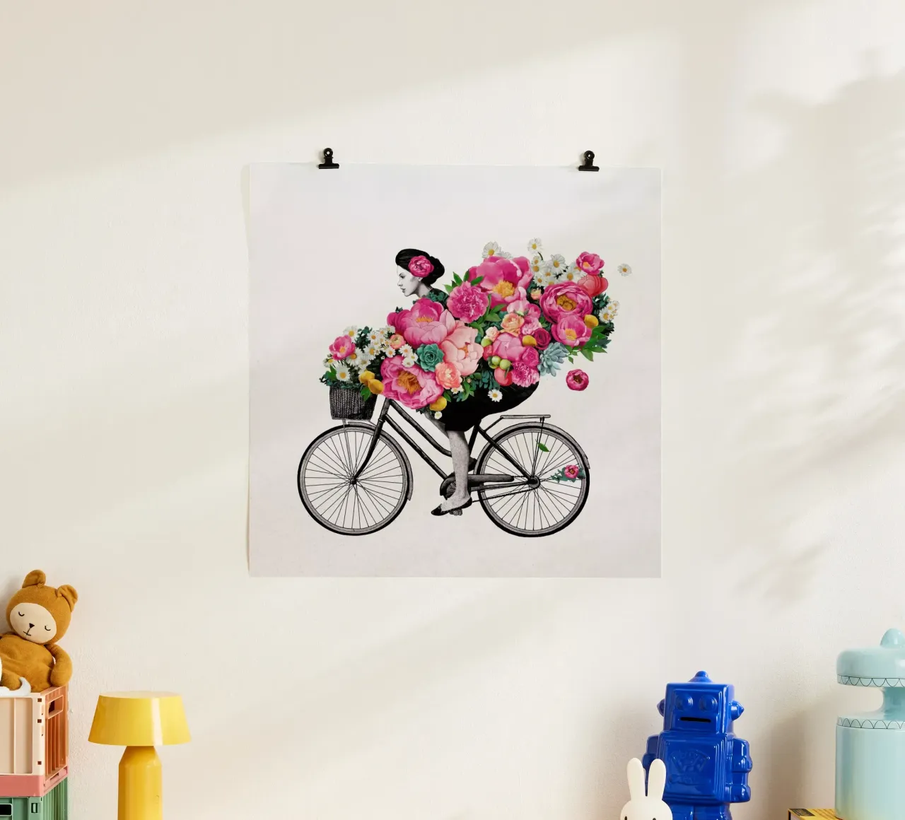 Floral poster con telaio in legno da Laura Graves