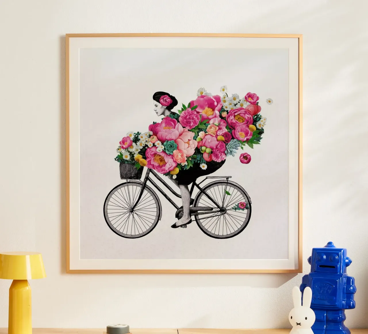 Floral poster con telaio in legno da Laura Graves
