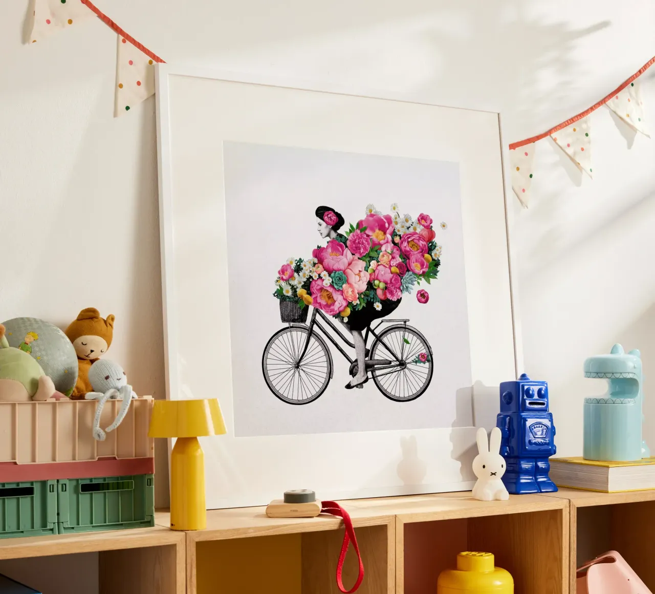 Floral poster con telaio in legno da Laura Graves
