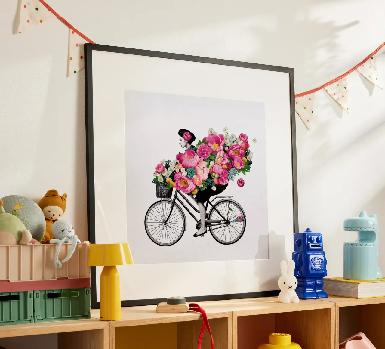 Floral poster con telaio in legno da Laura Graves