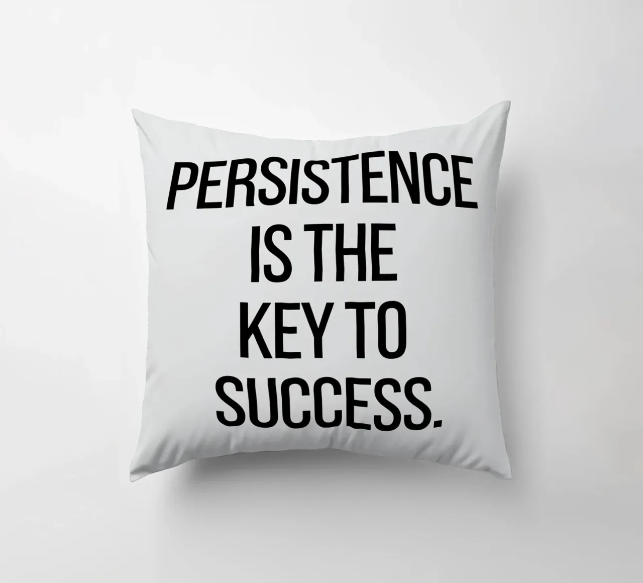La perseveranza è la chiave del successo cuscino da logic