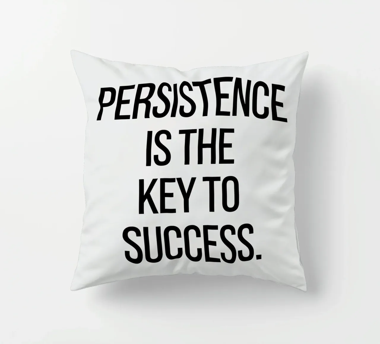 La perseveranza è la chiave del successo cuscino da logic