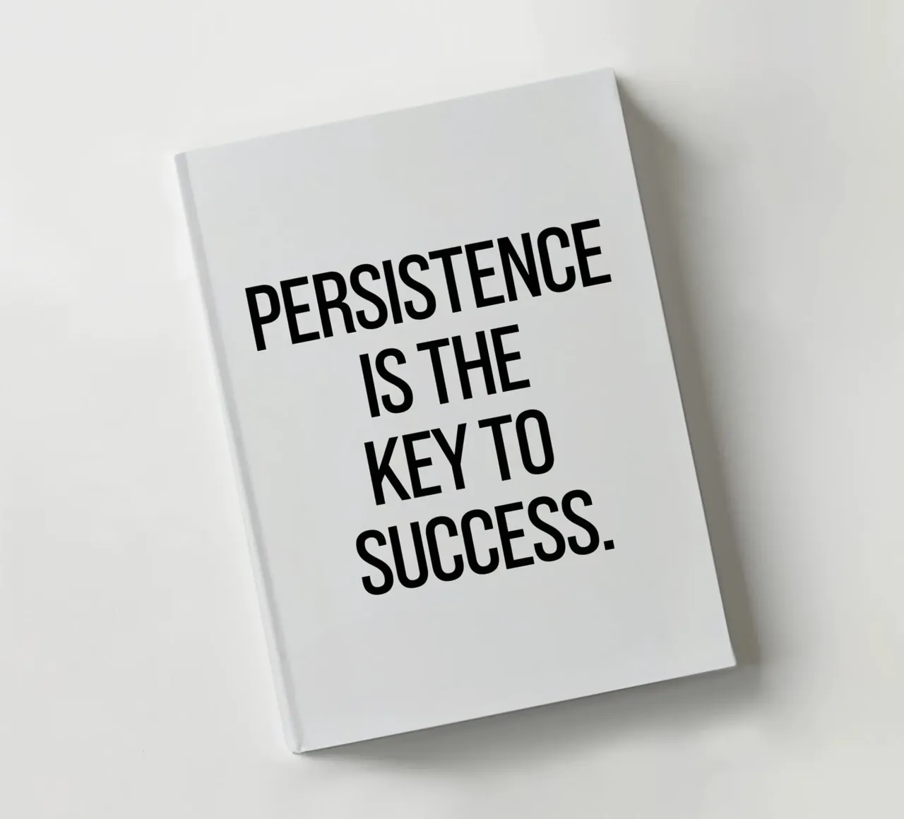 Persistence is the key to success notebook by logic