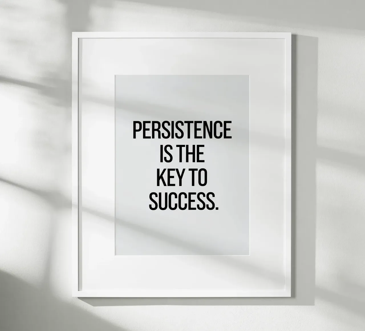 Persistence is the key to success hahnemühle by logic