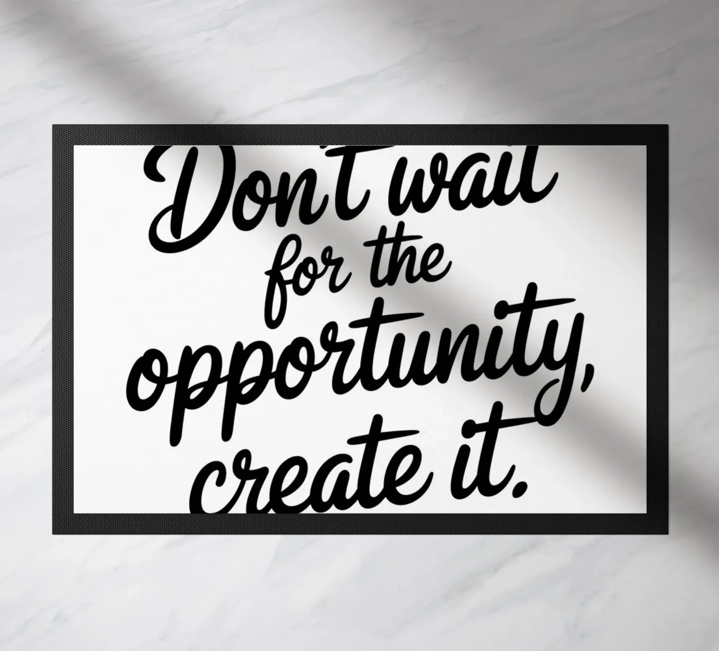 don't wait paillasson de logic