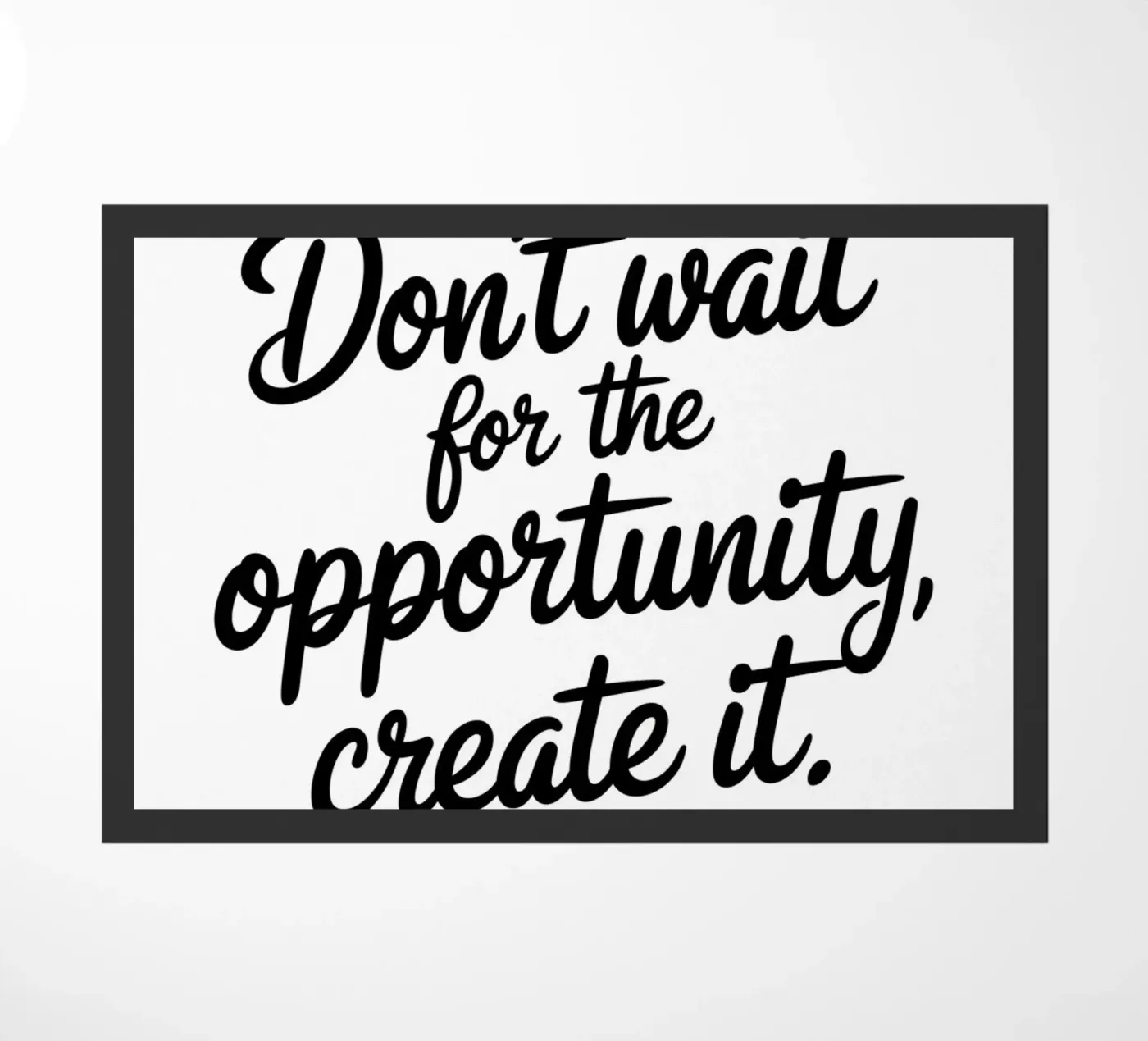 don't wait paillasson de logic