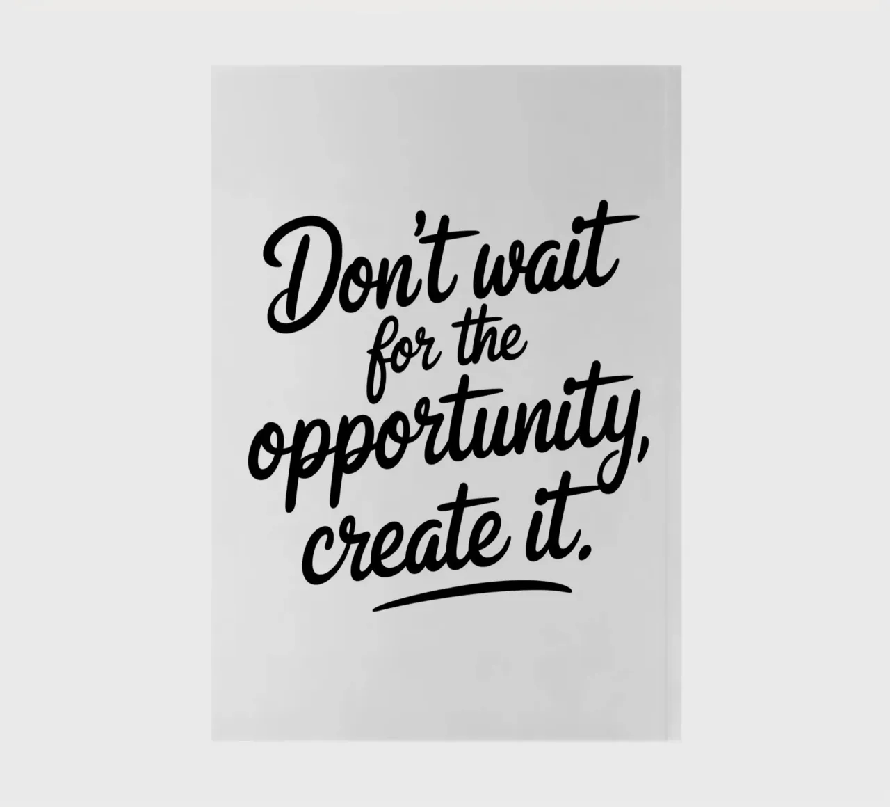 don't wait notebook by logic