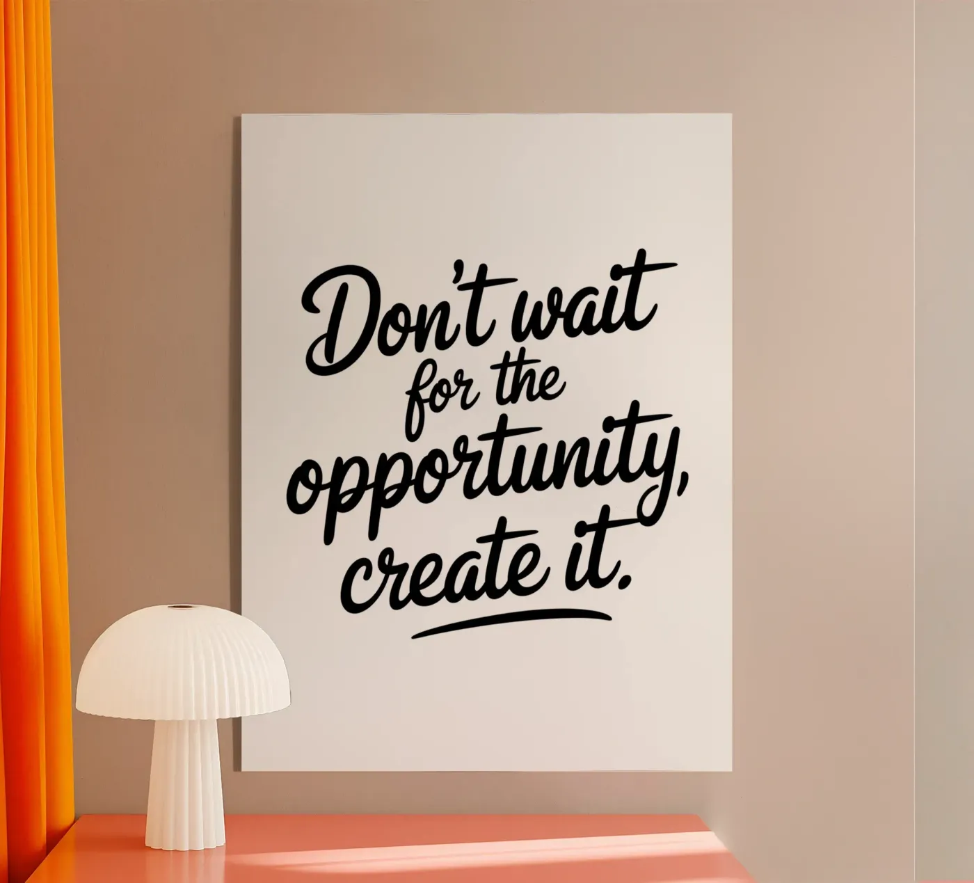 don't wait plexiglas de logic