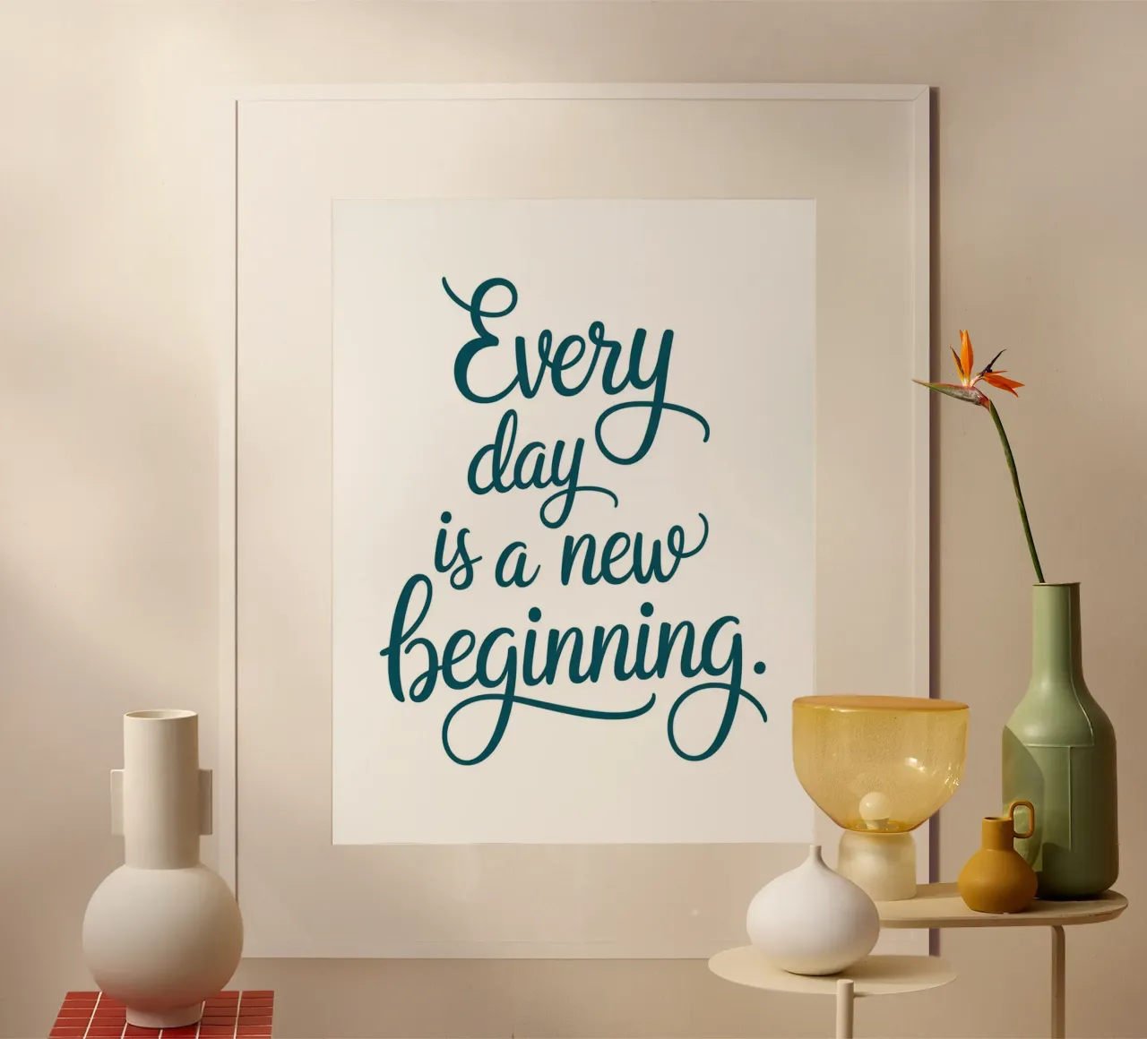 Every day is a new beginning. hahnemühle by logic