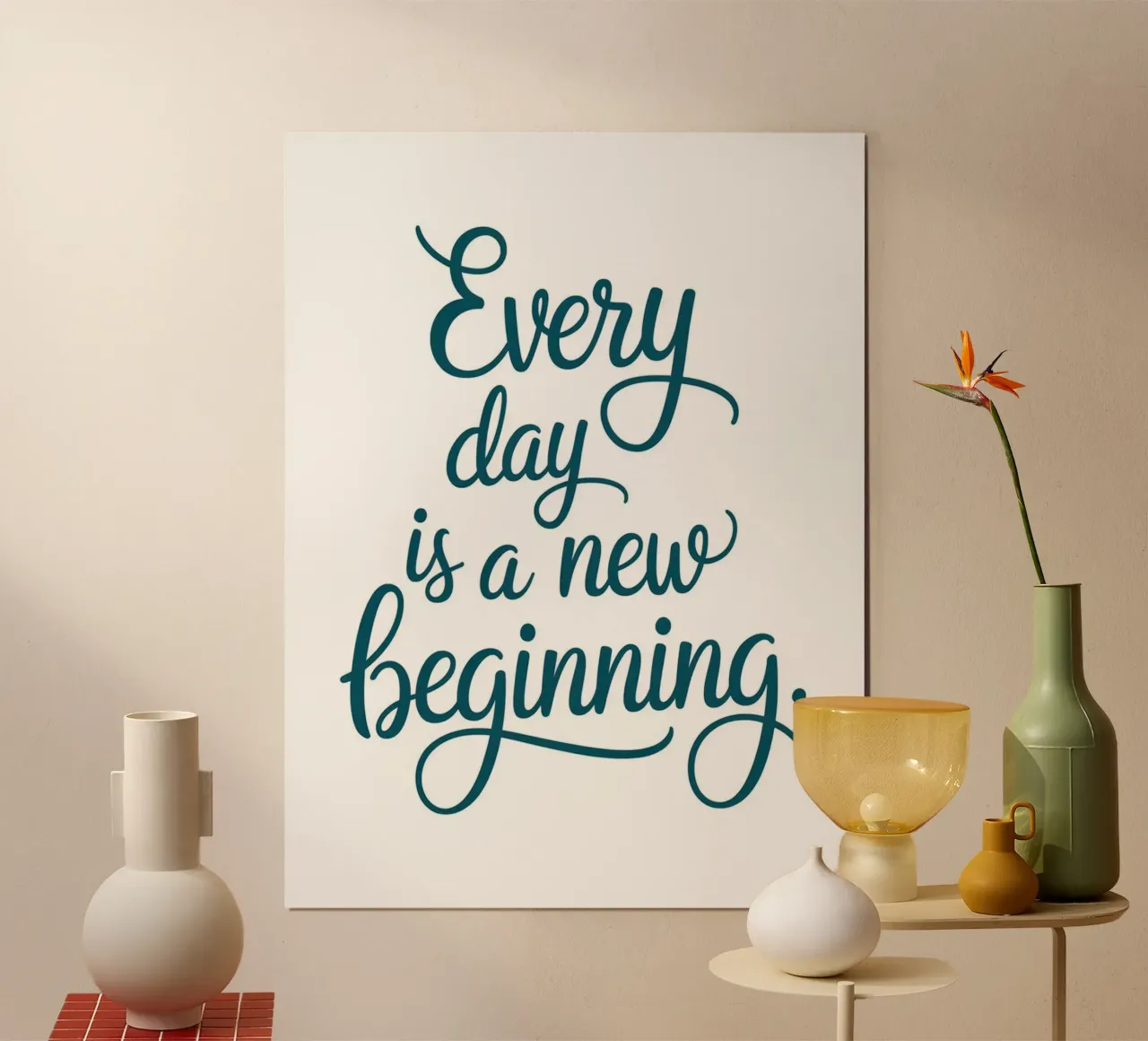 Every day is a new beginning. hahnemühle by logic