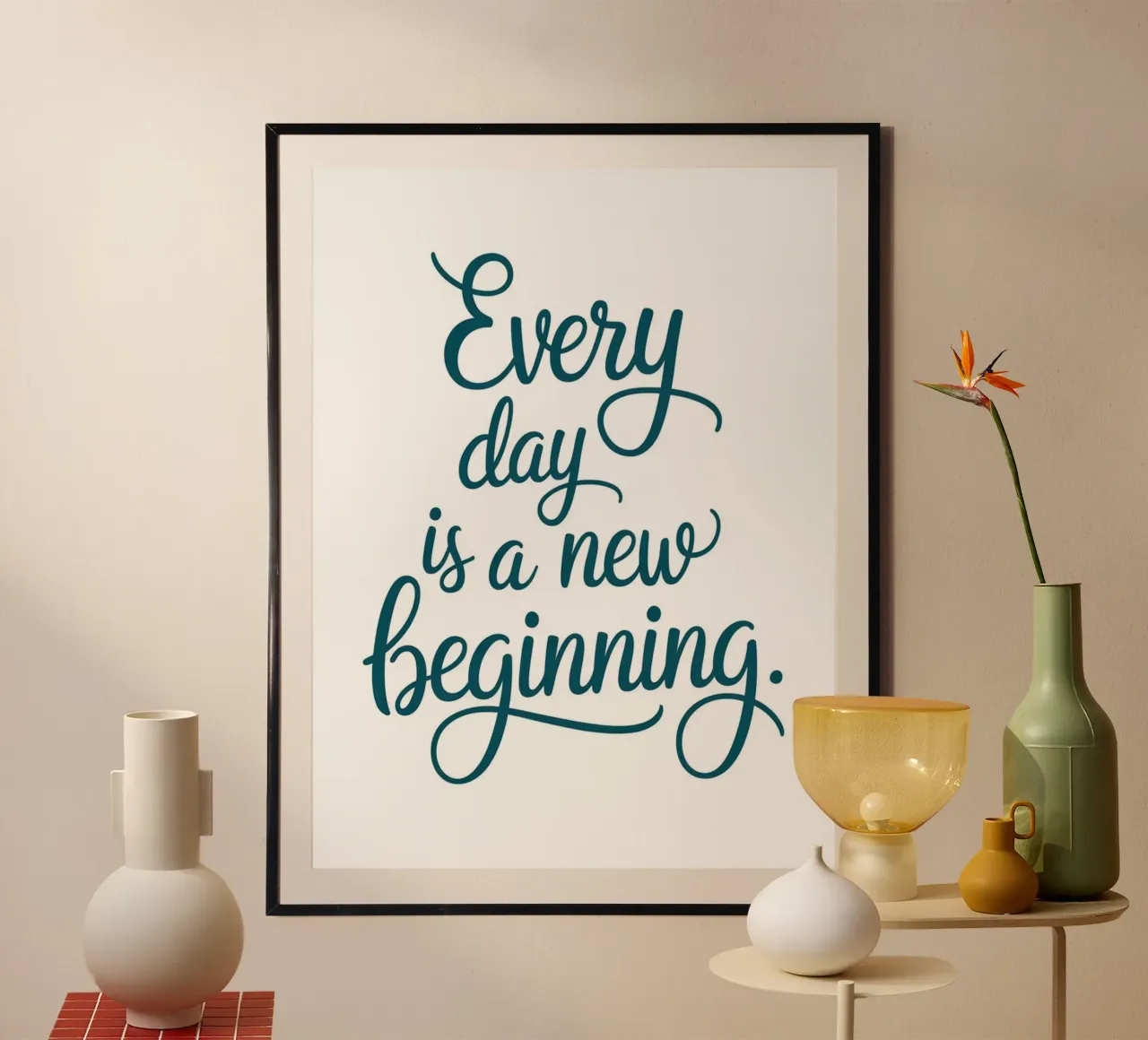 Every day is a new beginning. hahnemühle by logic