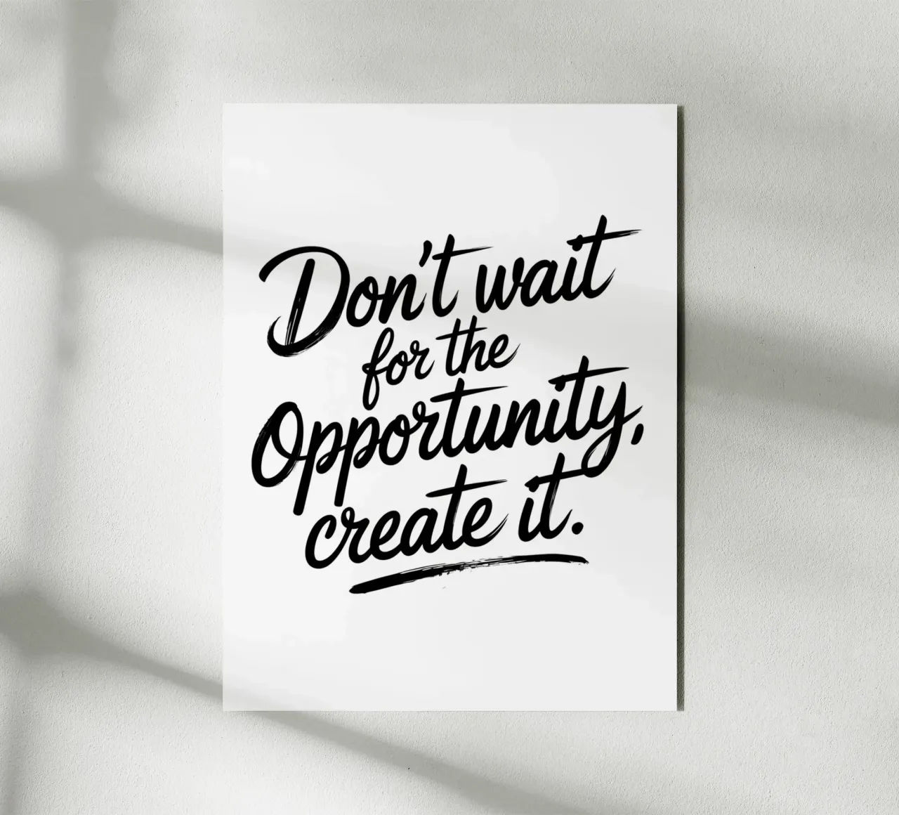 Non aspettate l'opportunità, createla. alluminio dibond da logic