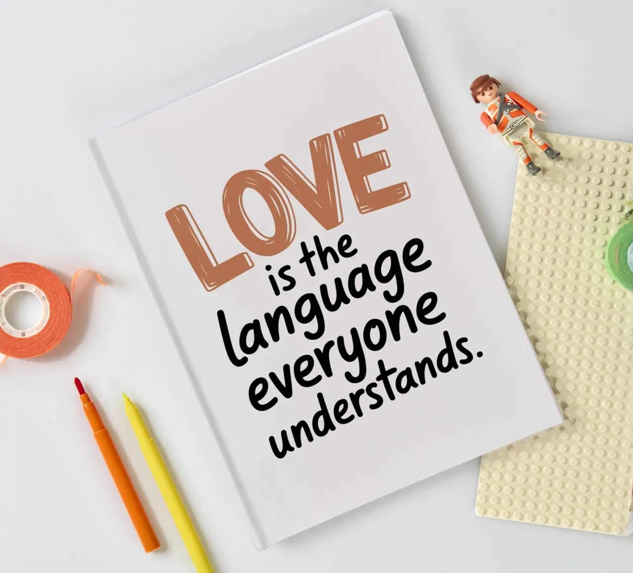 L'amour est le langage que tout le monde comprend carnet de notes de logic