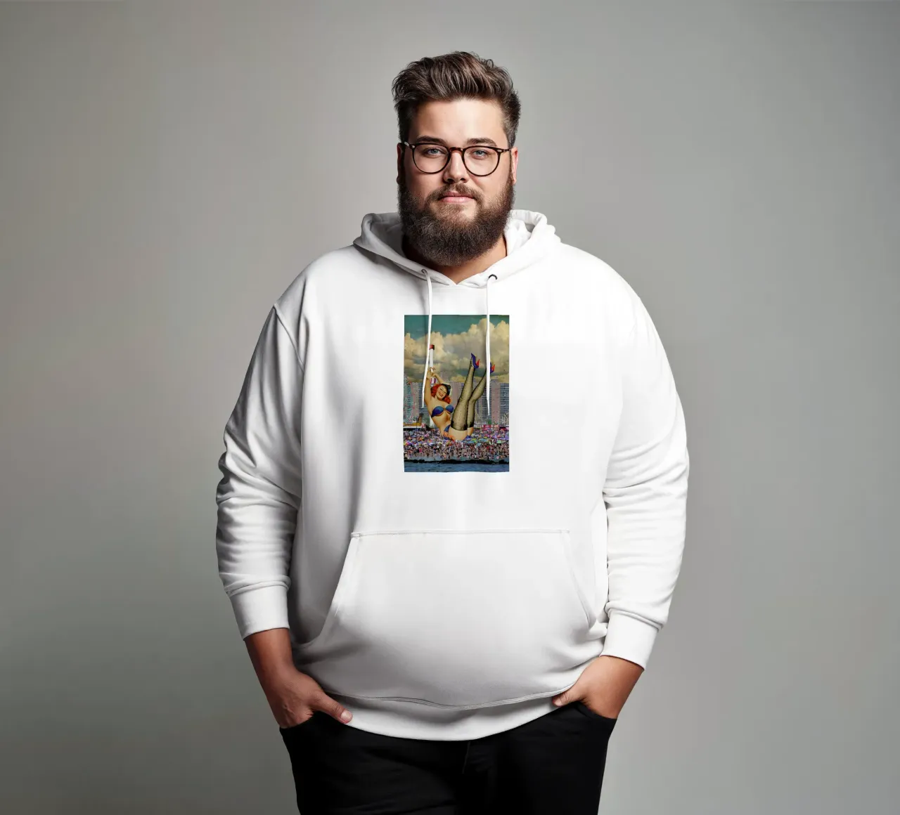 Brooklyn Pinup felpa con cappuccio da Jason Brueck