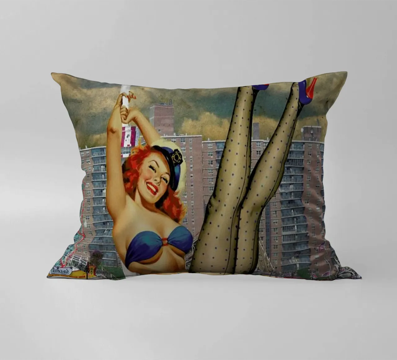 Brooklyn Pinup cuscino da Jason Brueck