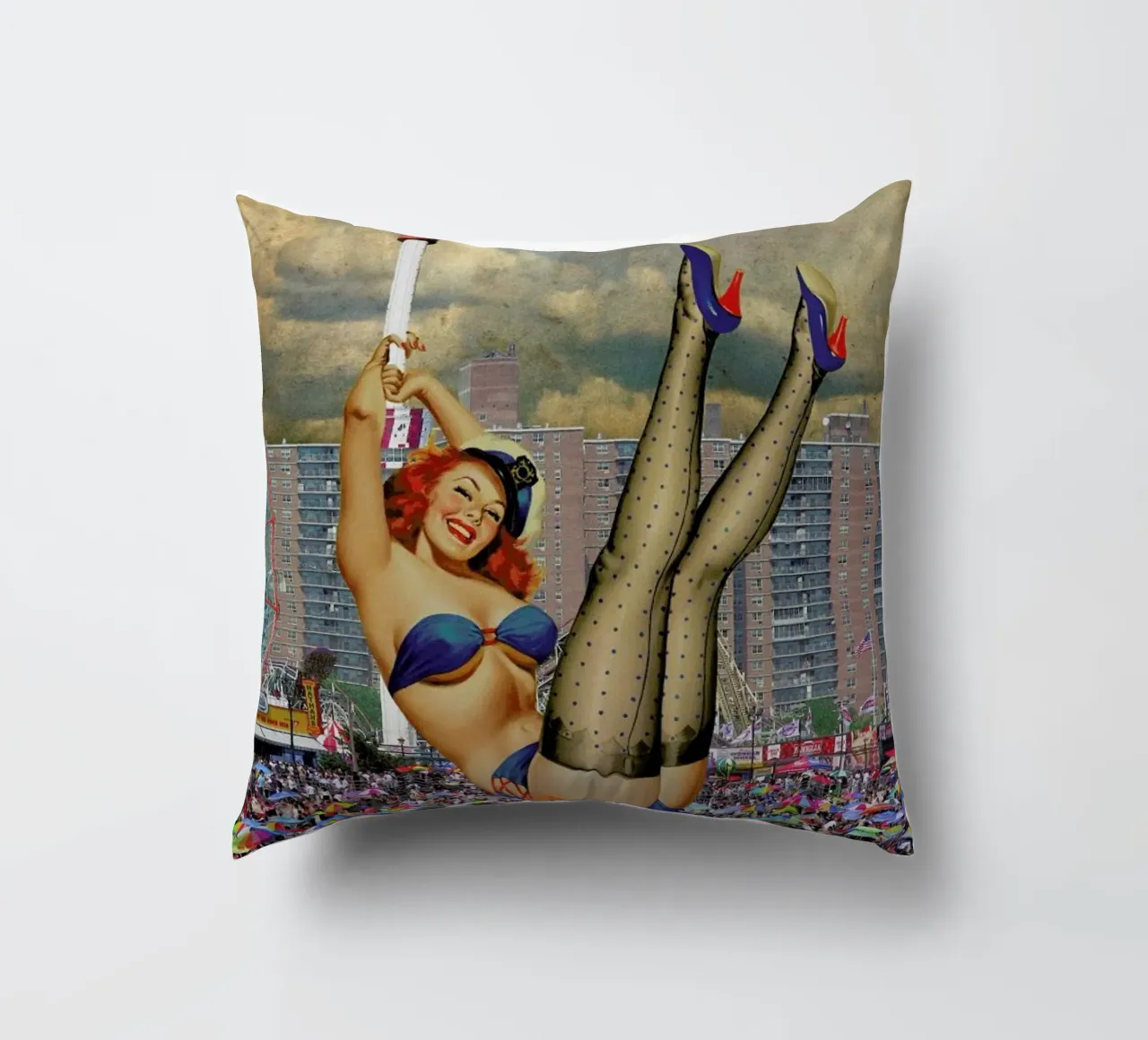 Brooklyn Pinup cuscino da Jason Brueck