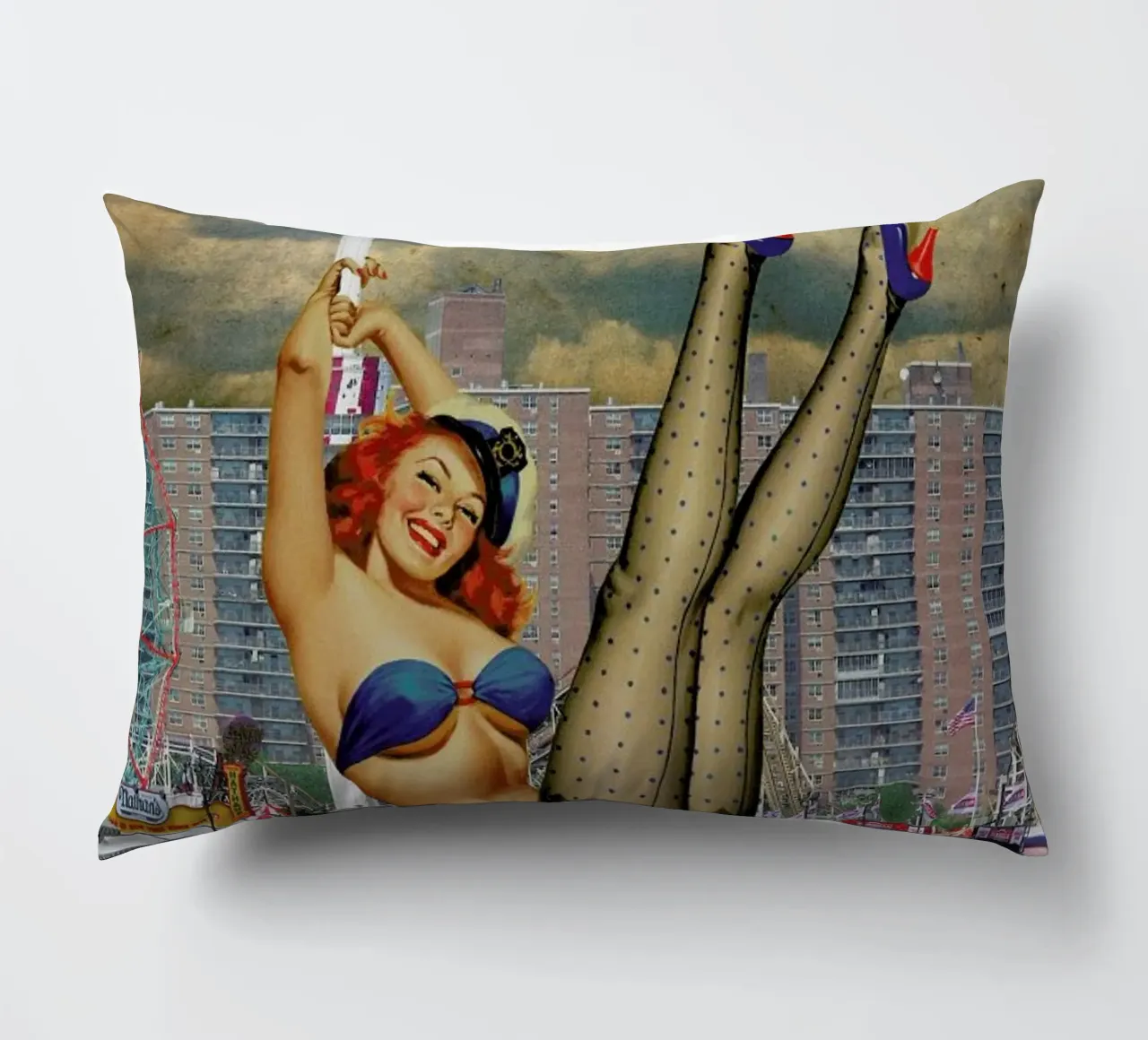 Brooklyn Pinup cuscino da Jason Brueck