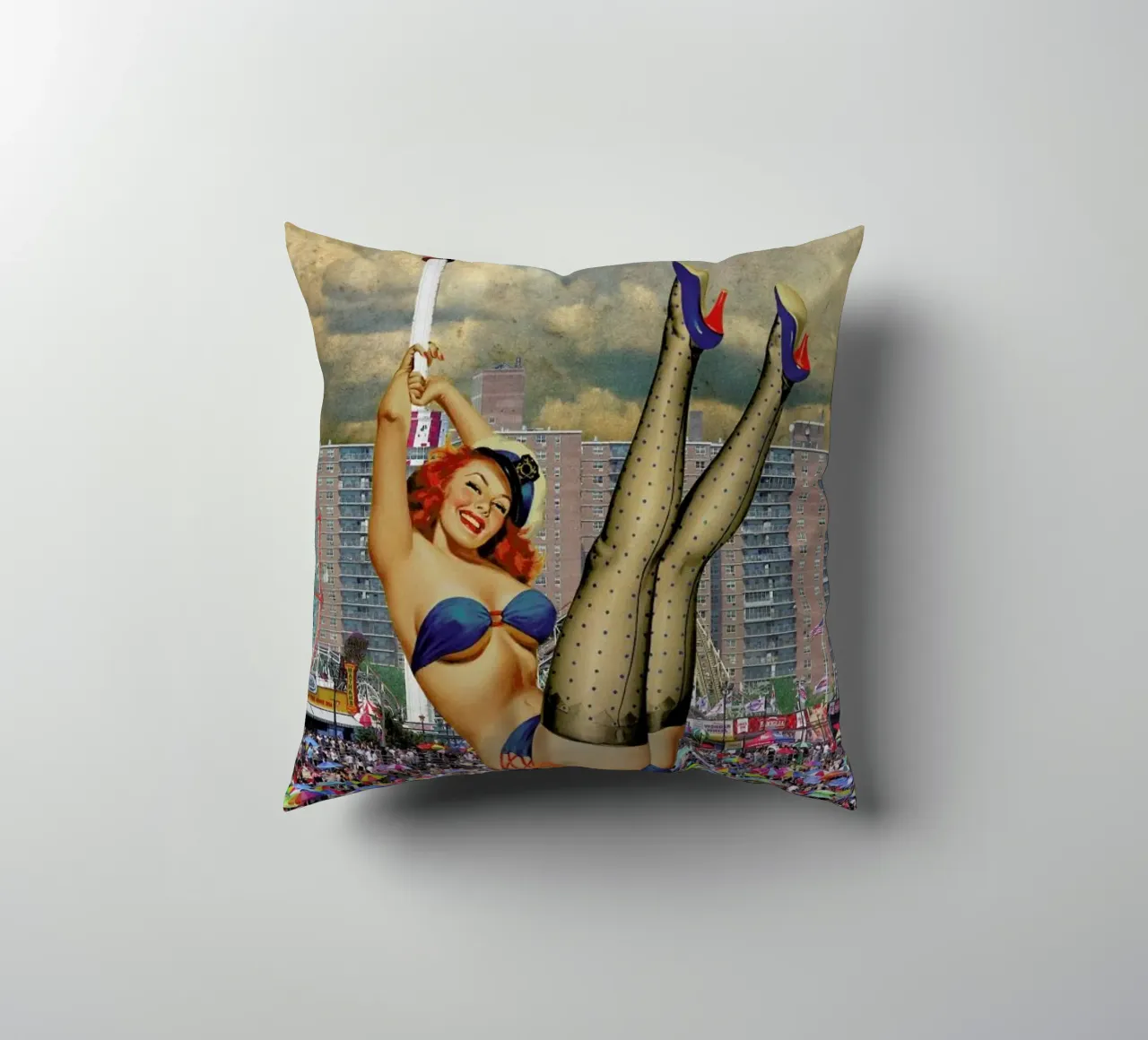 Brooklyn Pinup cuscino da Jason Brueck