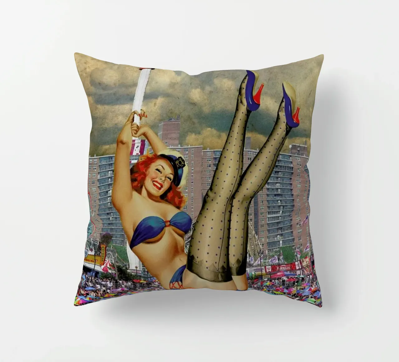 Brooklyn Pinup cuscino da Jason Brueck