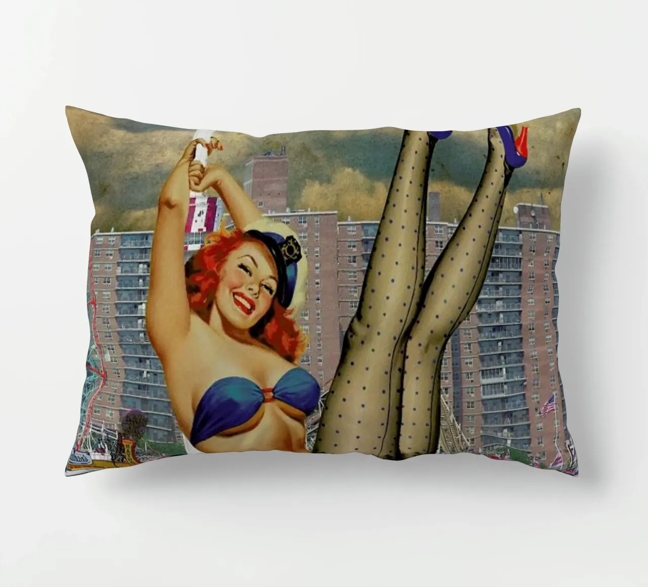 Brooklyn Pinup cuscino da Jason Brueck
